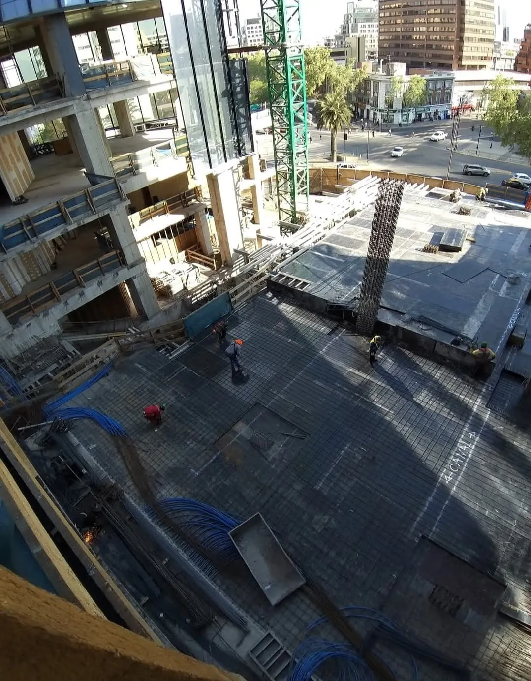 Construcción de un edificio de varios pisos